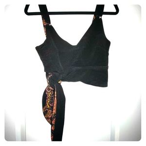 Free people Crop tie top